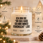 ICH BIN DIE: “OH DAS HABE ICH MIR IMMER GEWÜNSCHT” LÜGE | Weihnachtskerze Duftkerze Weihnachten Geschenkidee Wichtelgeschenk