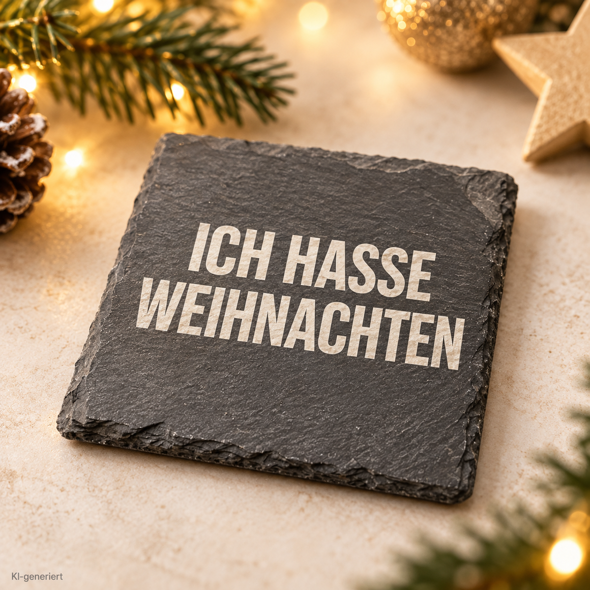 ICH HASSE WEIHNACHTEN – Weihnachtskerze | lustiges Weihnachtsgeschenk | Wichtelgeschenk | Geschenk für Freunde, Kolleg:innen & Familie