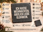 ICH HASSE WEIHNACHTEN, ABER ICH LIEBE GLÜHWEIN. – Weihnachtskerze | Lustiges Weihnachtsgeschenk | Geschenkidee für Freunde, Kolleg:innen & Glühwein-Fans