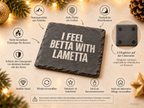 I FEEL BETTA WITH LAMETTA – Weihnachtskerze | Weihnachtsgeschenk | lustige Geschenkidee für Freunde, Kolleg:innen & Familie | Wichtelgeschenk