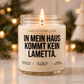 IN MEIN HAUS KOMMT KEIN LAMETTA. | Weihnachtskerze Duftkerze Weihnachten Weihnachtsgeschenk Wichtelgeschenk Geschenkidee für Familie Freunde