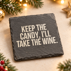 KEEP THE CANDY. I’LL TAKE THE WINE. – Weihnachtskerze | Weihnachtsgeschenk | Geschenk für Freundin, Kollegin & Weinliebhaber | Geschenkidee Weihnachten