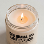 KEIN DRAMA. DAS LAMETTA REICHT. | Weihnachtskerze, lustiges Weihnachtsgeschenk, Wichtelgeschenk, Geschenk für Freundin, Kollegin, Schwester, Mama