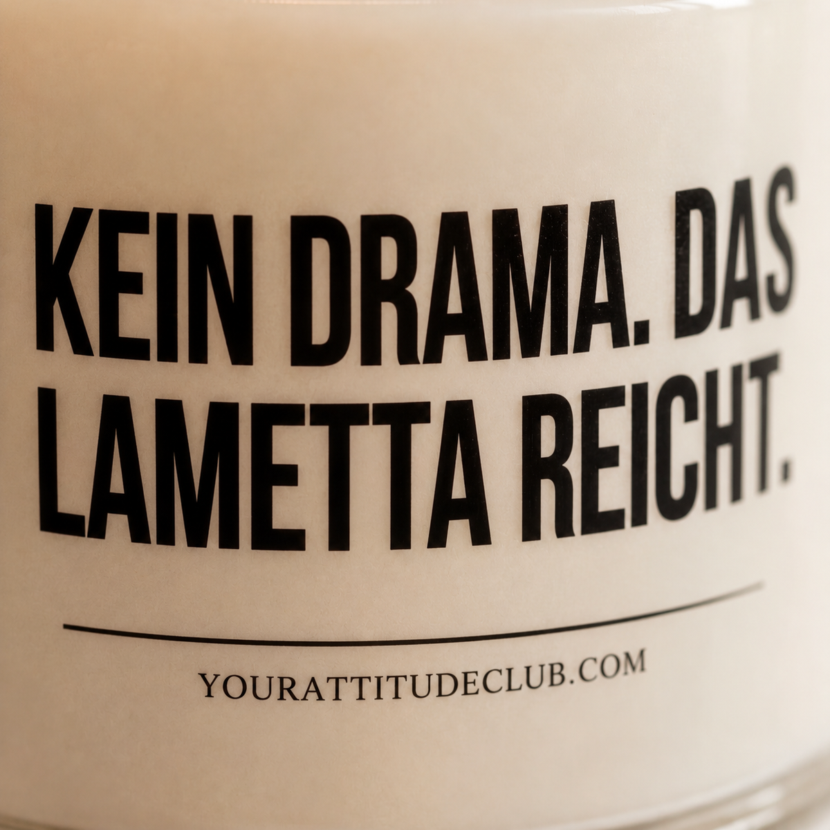 KEIN DRAMA. DAS LAMETTA REICHT. | Weihnachtskerze, lustiges Weihnachtsgeschenk, Wichtelgeschenk, Geschenk für Freundin, Kollegin, Schwester, Mama