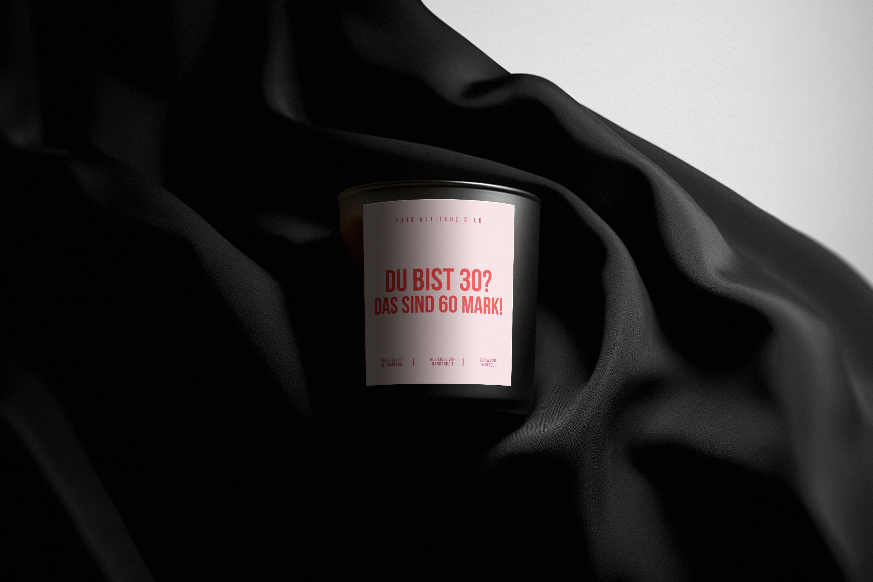 You are 30? That's 60 marks! | Black Luxury Candle | Pink Label