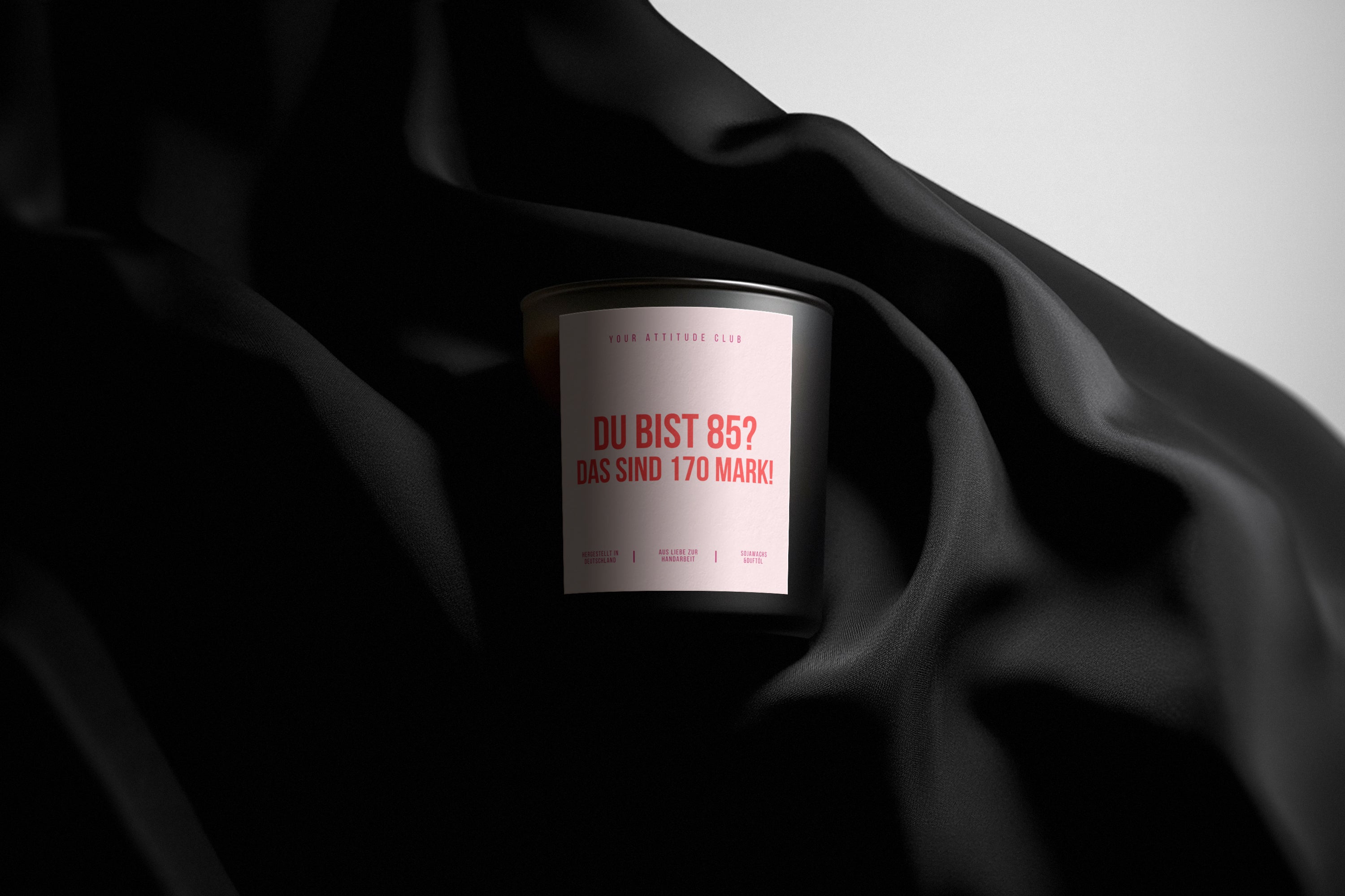 You are 85? That's 170 Marks! | Black Luxury Candle | Pink Label