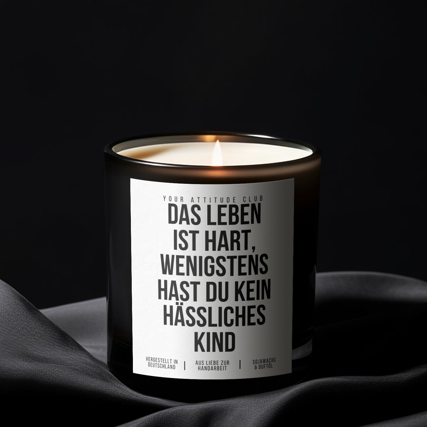 Life is Hard, At Least You Don't Have an Ugly Kid | Sarcastic 2-Wick Scented Candle for Mom