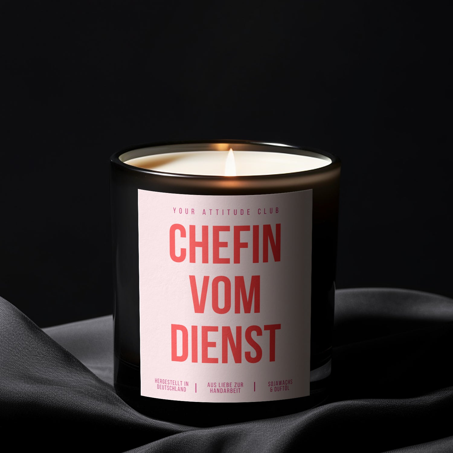 Chefin vom Dienst | Lustige Muttertagskerze für starke Mamas