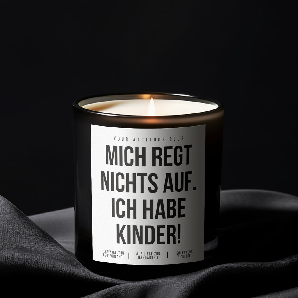 Mich regt nichts auf. Ich habe Kinder! | Lustige Muttertagskerze mit 2 Dochten