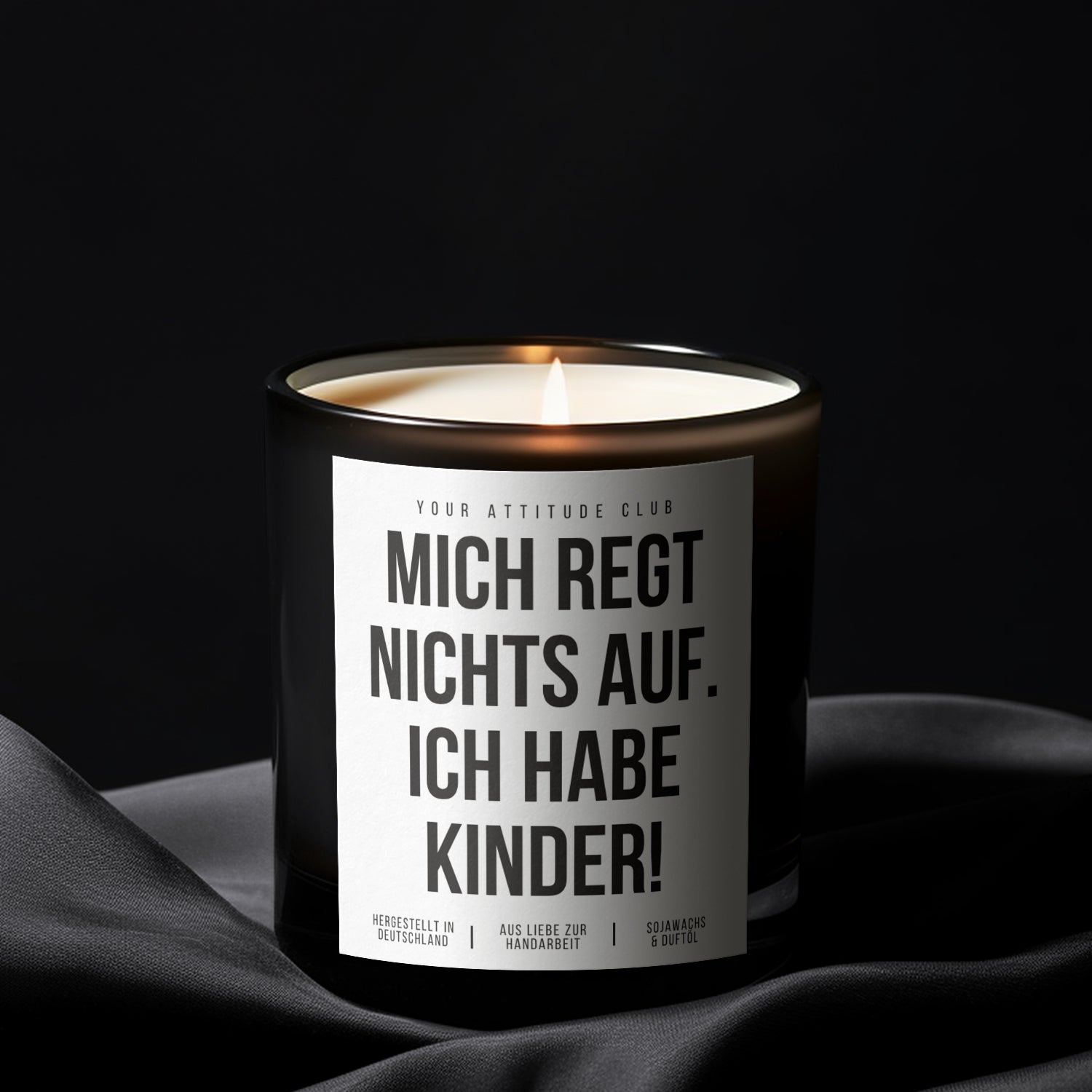 Mich regt nichts auf. Ich habe Kinder! | Lustige Muttertagskerze mit 2 Dochten