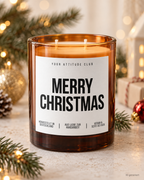 MERRY CHRISTMAS – Weihnachtskerze | Weihnachtsgeschenk | Geschenk für Familie, Freunde & Kolleg:innen | Geschenkidee Weihnachten