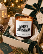 MERRY CHRISTMAS – Weihnachtskerze | Weihnachtsgeschenk | Geschenk für Familie, Freunde & Kolleg:innen | Geschenkidee Weihnachten