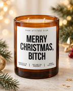 MERRY CHRISTMAS, BITCH – Weihnachtskerze | lustiges Weihnachtsgeschenk | Geschenk für beste Freundin, Kollegin & Freunde | Wichtelgeschenk