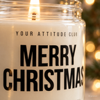 MERRY CHRISTMAS | Weihnachtskerze Duftkerze Weihnachten Weihnachtsgeschenk Geschenkidee Wichtelgeschenk für Mama Papa Freundin Kollegin Freunde
