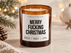 MERRY FUCKING CHRISTMAS – Weihnachtskerze | lustiges Weihnachtsgeschenk | Geschenk für Freunde, Kollegin & beste Freundin