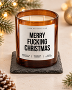 MERRY FUCKING CHRISTMAS – Weihnachtskerze | lustiges Weihnachtsgeschenk | Geschenk für Freunde, Kollegin & beste Freundin