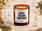 MERRY FUCKING CHRISTMAS – Weihnachtskerze | lustiges Weihnachtsgeschenk | Geschenk für Freunde, Kollegin & beste Freundin