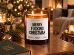 MERRY FUCKING CHRISTMAS – Weihnachtskerze | lustiges Weihnachtsgeschenk | Geschenk für Freunde, Kollegin & beste Freundin