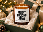 MERRY FUCKING XMAS – Weihnachtskerze | lustiges Weihnachtsgeschenk | Geschenk für Freunde, Kollegin & beste Freundin | Wichtelgeschenk