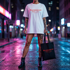 My pronouns are fuck / you Shirt mit Frontprint – Oversize Unisex T-Shirt aus 100% Baumwolle, Statement Streetwear Look