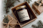 Nothing as desired | Soy candle with a funny saying as a Christmas gift