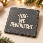 -NIX- WE GEWÜNSCHT. – Weihnachtskerze Naturgras Etikett | Weihnachtsgeschenk | Geschenk für Freunde, Familie & Kollegen | Geschenkidee Weihnachten