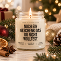 NOCH EIN GESCHENK DAS DU NICHT WOLLTEST. | Weihnachtskerze Duftkerze Weihnachten lustiges Weihnachtsgeschenk Wichtelgeschenk Geschenkidee