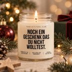 NOCH EIN GESCHENK DAS DU NICHT WOLLTEST. | Weihnachtskerze Duftkerze Weihnachten lustiges Weihnachtsgeschenk Wichtelgeschenk Geschenkidee
