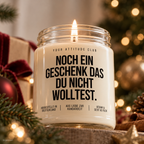 NOCH EIN GESCHENK DAS DU NICHT WOLLTEST. | Weihnachtskerze Duftkerze Weihnachten lustiges Weihnachtsgeschenk Wichtelgeschenk Geschenkidee