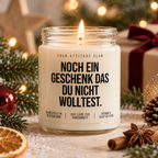 NOCH EIN GESCHENK DAS DU NICHT WOLLTEST. | Weihnachtskerze Duftkerze Weihnachten lustiges Weihnachtsgeschenk Wichtelgeschenk Geschenkidee