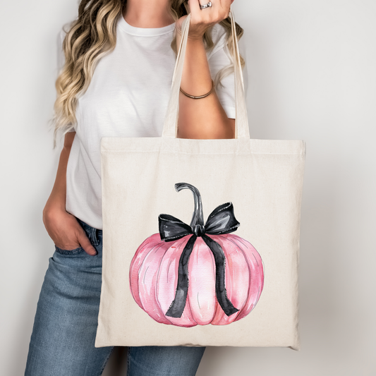 Pinky Pumpkin | Tragetasche mit Spruch – Baumwollbeutel mit Attitude
