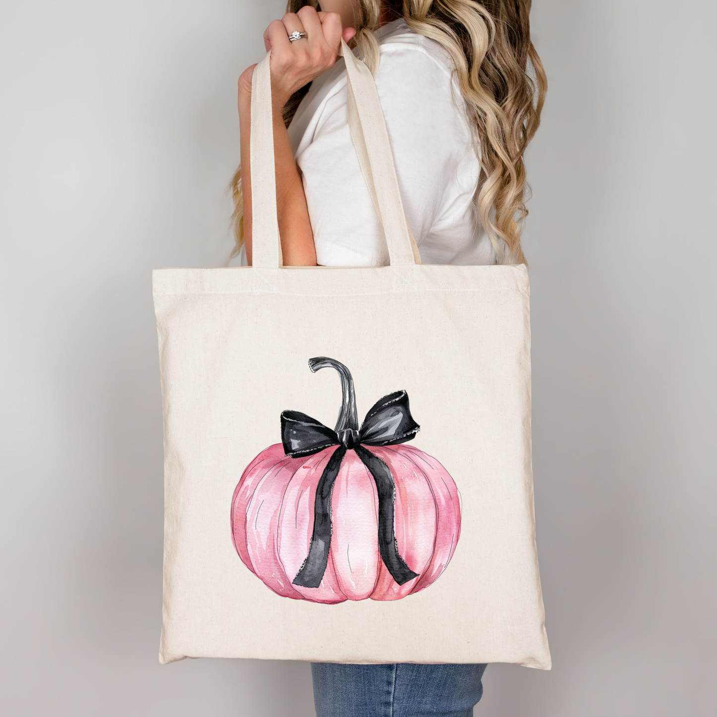 Pinky Pumpkin | Tragetasche mit Spruch – Baumwollbeutel mit Attitude