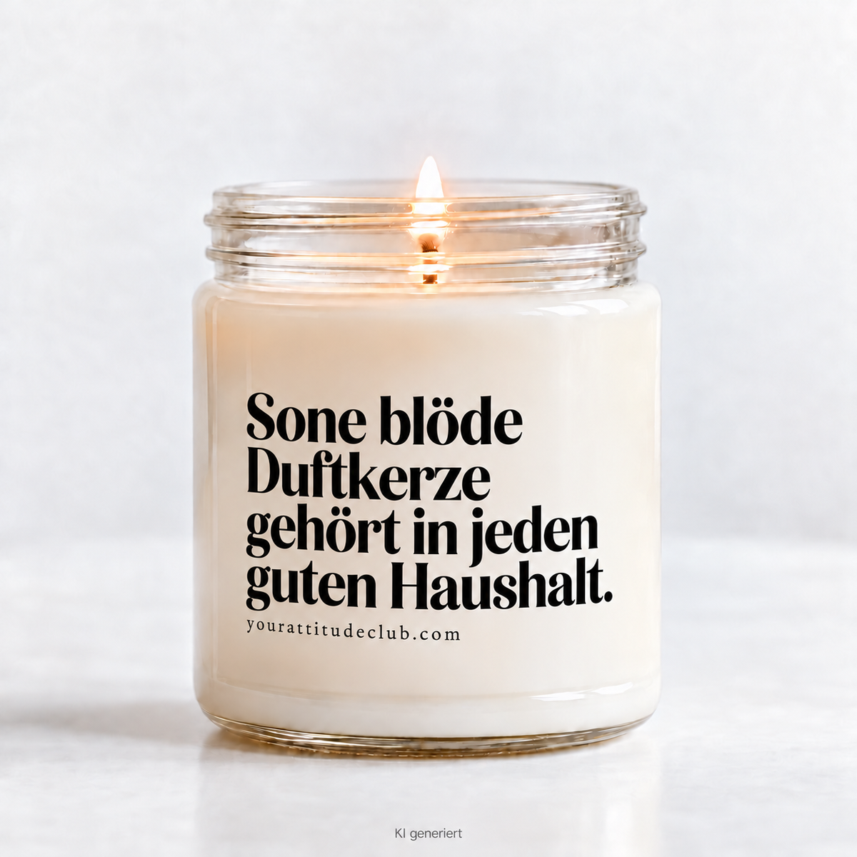 A stupid scented candle belongs in every good household - funny candle, fun candle gift idea, humor decor, soy wax candle by Your Attitude Club