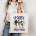 Spooky Season tastes like Halloween Beutel – Baumwolltasche mit Eis-Motiv | Halloween Tote Bag in Beige, Schwarz, Rosa | Bügelbild optional
