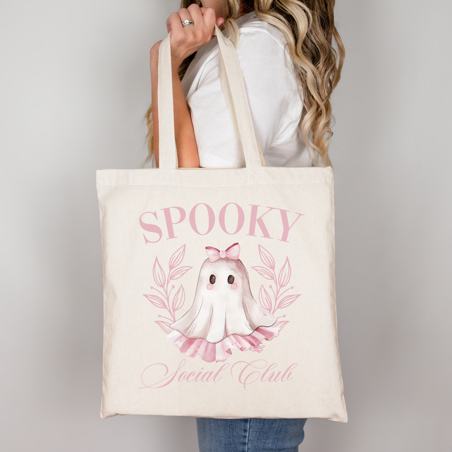 Spooky Social Club | Tragetasche mit Spruch – Baumwollbeutel mit Attitude