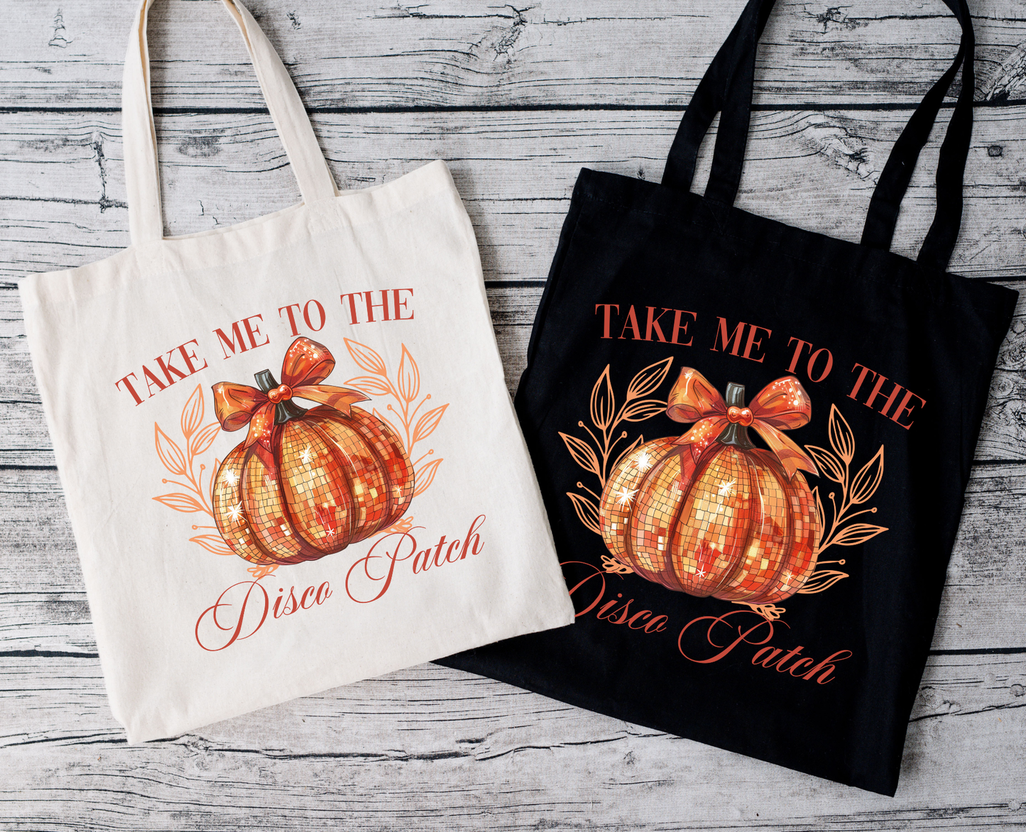 Take me to the Dico Patch | Tragetasche mit Spruch – Baumwollbeutel mit Attitude