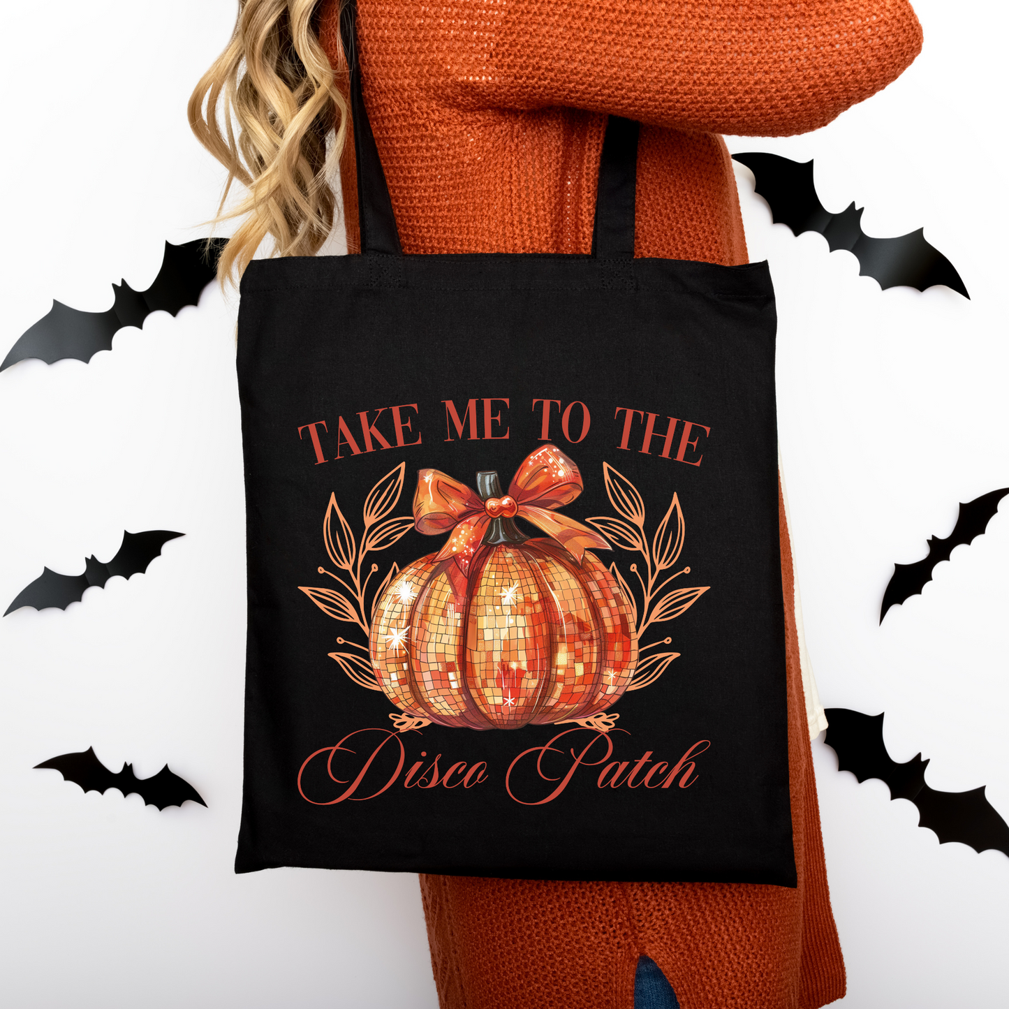 Take me to the Dico Patch | Tragetasche mit Spruch – Baumwollbeutel mit Attitude