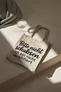 Please don't push me I'm not insured Cotton Bag Fabric Bag Funny Saying Shopping Bag Gift Sustainable Shoulder Bag