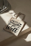 BEST FRIEND IN THE WORLD Cotton Tote Bag Beige 38x42 cm | Fabric Bag Gift for Friend | Reusable Shoulder Bag Sustainably Printed