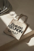 Bosom Buddy Cotton Bag Beige Shopper Fabric Bag Gift Best Friend BFF Hen Party Galentine's Day Funny Bag Shoulder Bag