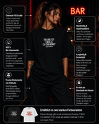 THE ONLY EX I MISS IS EX-TRA MONEY | Oversize Shirt Unisex mit Frontprint, Statement Shirt aus Bio-Baumwolle
