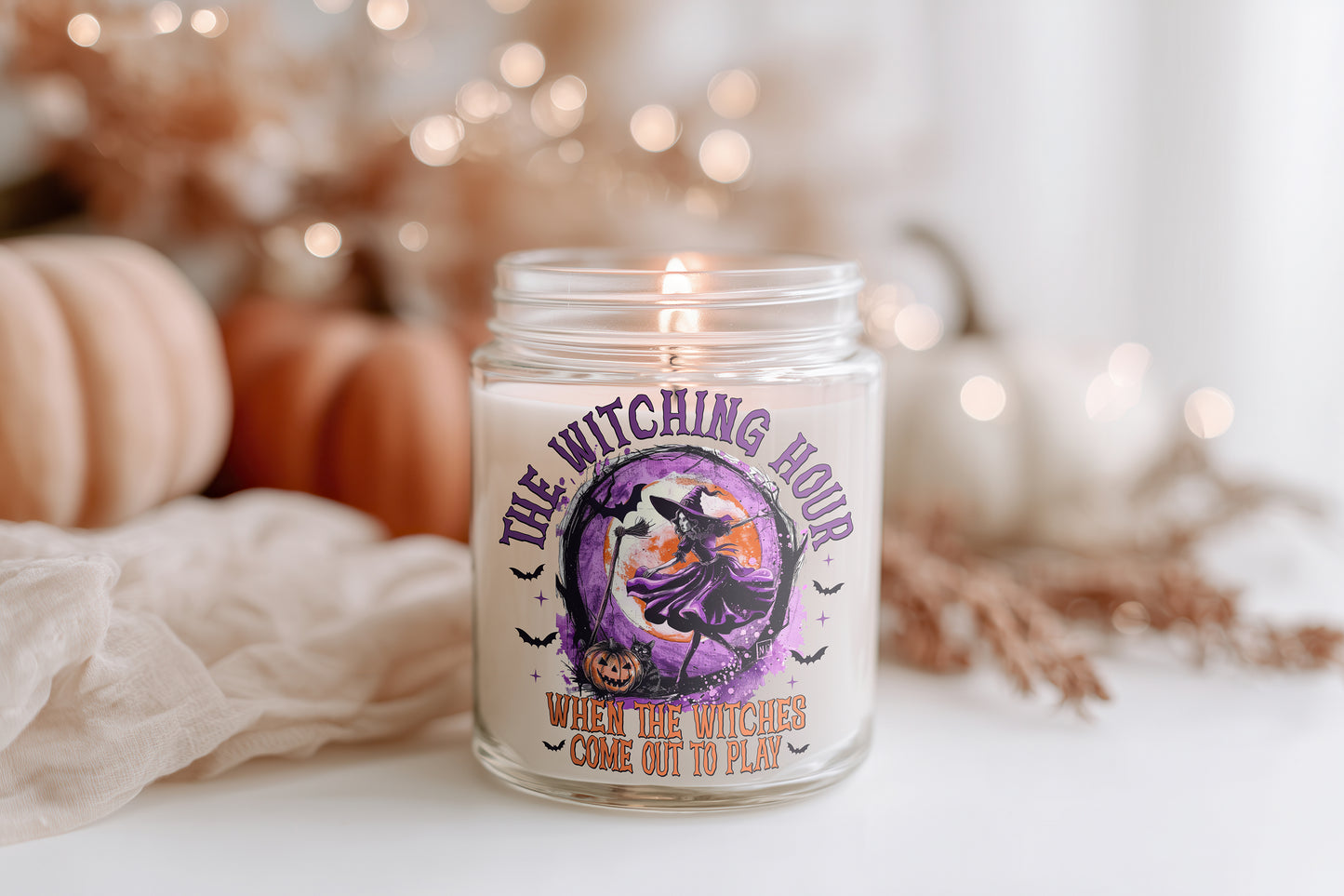 The Witching Hour vegane Halloween Duftkerze Hexen Kerze spooky Herbstdeko Geschenkidee für Frauen & gemütliche Home Decor