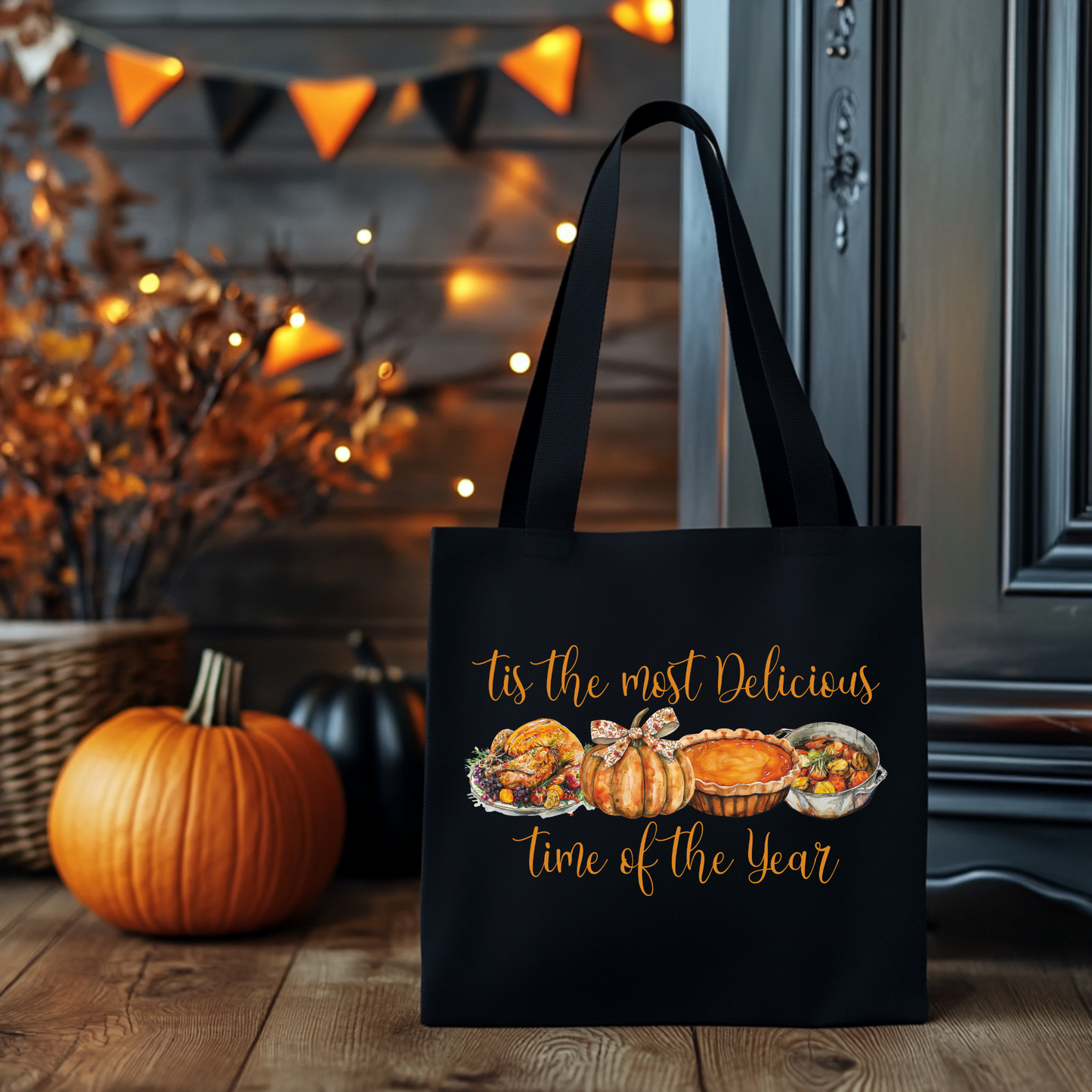 Tis the most delicious time of the year | Tragetasche mit Spruch – Baumwollbeutel mit Attitude
