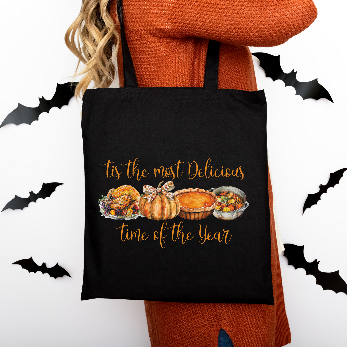Tis the most delicious time of the year | Tragetasche mit Spruch – Baumwollbeutel mit Attitude