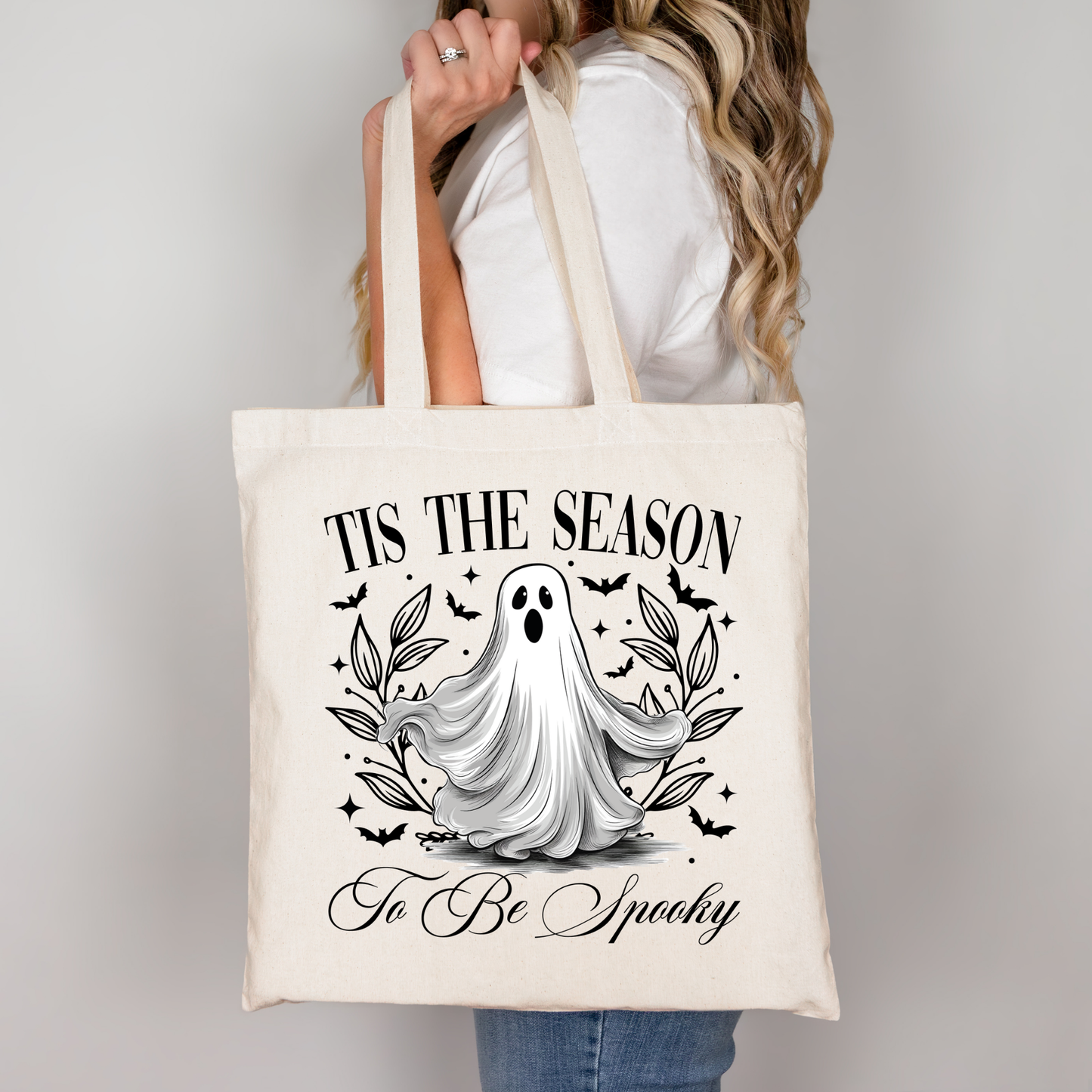 Tis the season to be spooky | Tragetasche mit Spruch – Baumwollbeutel mit Attitude