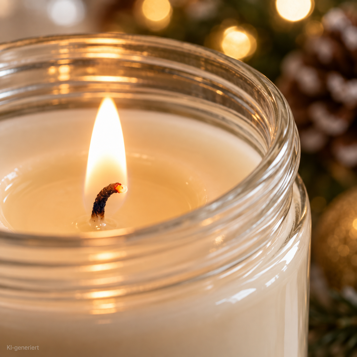 WEIHNACHTEN IST, WENN ES NACH KEKSEN RIECHT, DIE ICH NICHT GEBACKEN HABE | Weihnachtskerze Duftkerze Weihnachten Geschenkidee Wichtelgeschenk