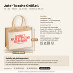 Actually, all of my systems are nervous – Jutetasche mit Spruch, Maße, Material und Pflege