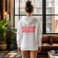 All sugar no daddy – weißer Hoodie mit rotem Backprint, Damen im Loft