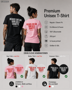 BECAUSE LOVE CAN BURN LIKE A CIGARETTE – Schwarzes Unisex T-Shirt mit weißem Backprint | Regular Fit Heartbreak Statement Shirt