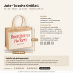 Buongiorno Fuckers – Jutetasche mit Spruch, Maße, Material und Pflege